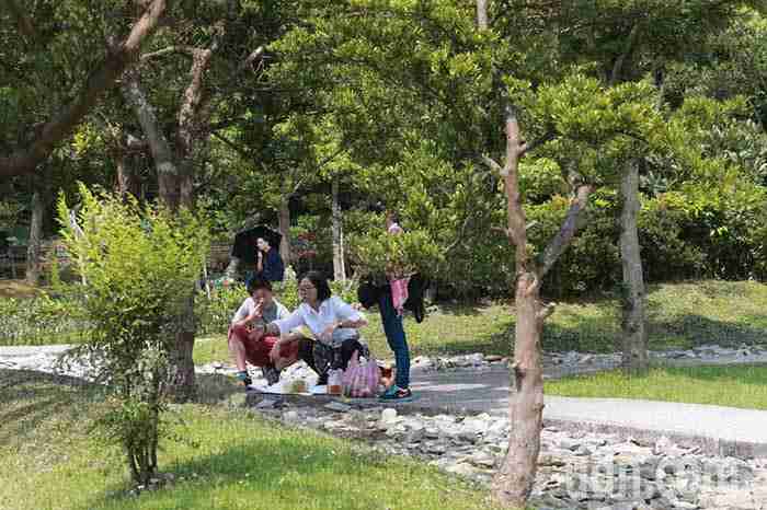 福德公墓詠愛園的樹葬區，由於園區不設立墓碑、不記亡者姓名，在此「掃墓」如同置身公園環境清幽，用思念靜思來緬懷心愛的人
