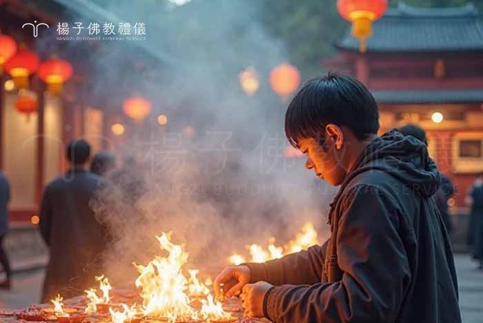 聖嚴法師開示，佛教並無摺紙蓮花的教義。真正的功德來自念佛、誦經與行善，藉由清淨心回向，超渡亡者離苦得樂。｜楊子佛教禮儀公司