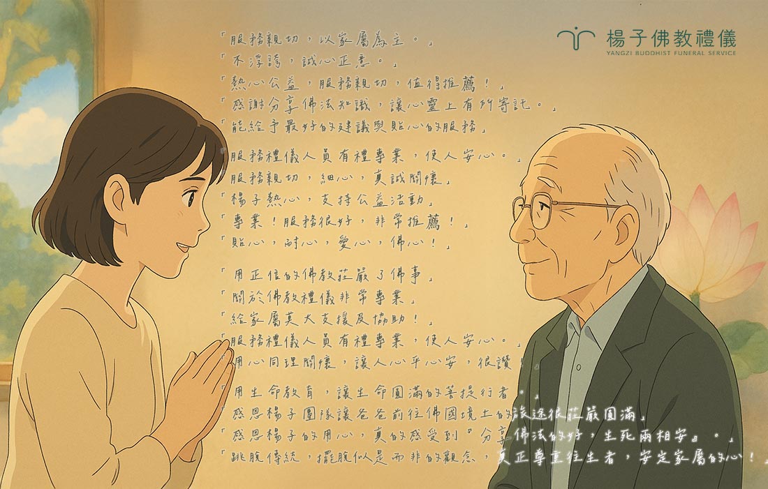 家屬回饋、Facebook、LINE、Google評論 5星推薦、來自十方善緣的鼓勵感謝與肯定支持!