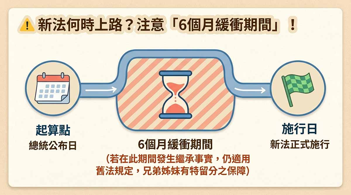 法務部發佈新聞稿-1150728民法刪除兄弟姊妹特留分懶人包簡報。圖/法務部 傳統民法規定的「兄弟姊妹特留分」因不符現代核心家庭趨勢,於2026修法通過刪除。|楊子佛教禮儀公司