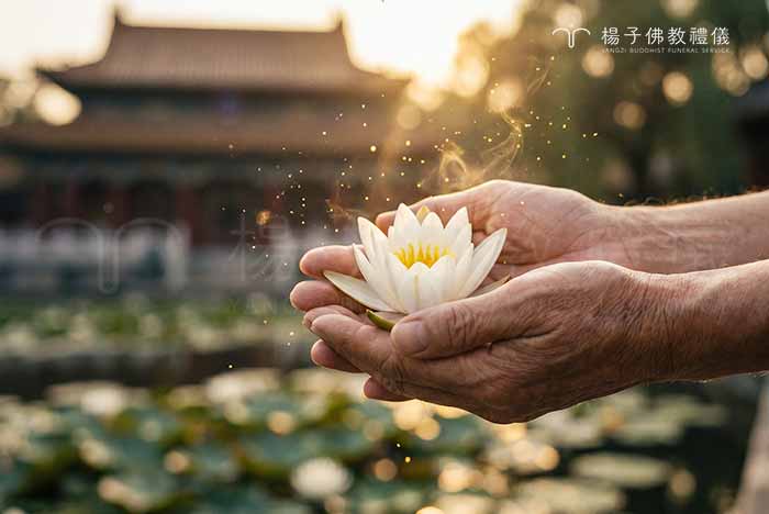 參加喪禮後的身體不適常被歸咎於「沖煞」,其根源來自早期社會對死亡的未知與命理對沖說法。佛教指出遺體僅為無意識的物質軀殼,並無害人力量;只要心懷送菩薩生西的善念,以平常心祝福致哀,便能化解心理罣礙,得大平安。圖/楊子佛教禮儀公司 參加喪禮後的身體不適常被歸咎於「沖煞」,其根源來自早期社會對死亡的未知與命理對沖說法。佛教指出遺體僅為無意識的物質軀殼,並無害人力量;只要心懷送菩薩生西的善念,以平常心助念致哀,便能化解心理罣礙,得大平安。|楊子佛教禮儀公司 莊嚴佛事與助念