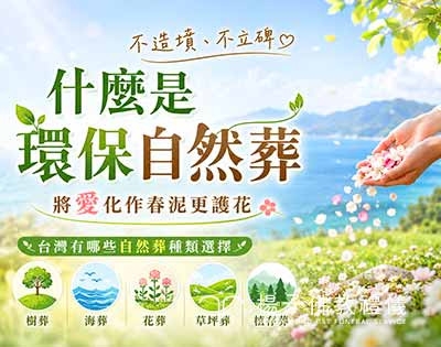 台灣四大環保自然葬規格與申辦懶人包